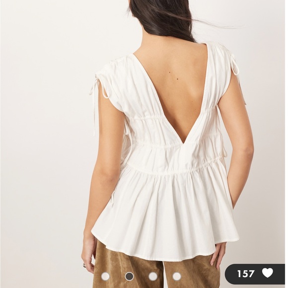 ARRANGE ruched top with drawstring detail - Picture 2 of 10